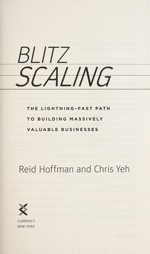 Blitzscaling cover