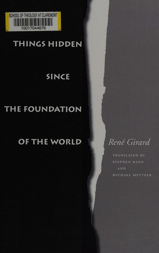 Things Hidden Since the Foundation of the World cover